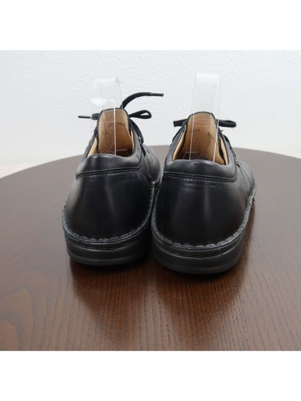 Finn Comfort 40 US 9 Black Leather Lace-Up Orthopedic Comfort Shoes Sneakers - Picture 5 of 9